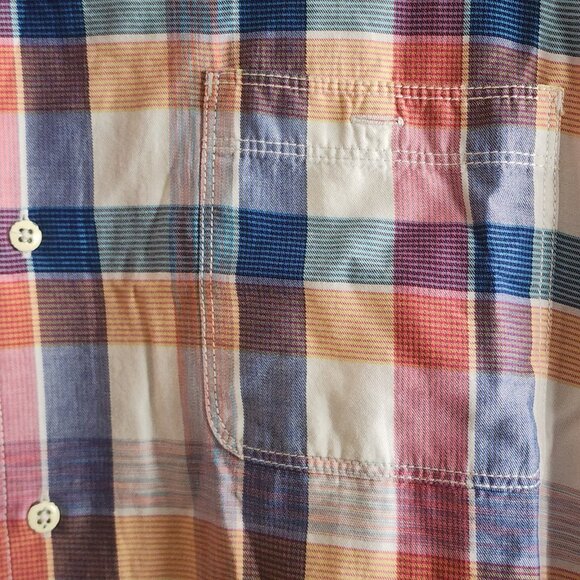 Tommy Bahama Shirt Mens 2XL Multicolor Plaid Button Up Long Sleeve Cotton Tencel - Picture 2 of 12